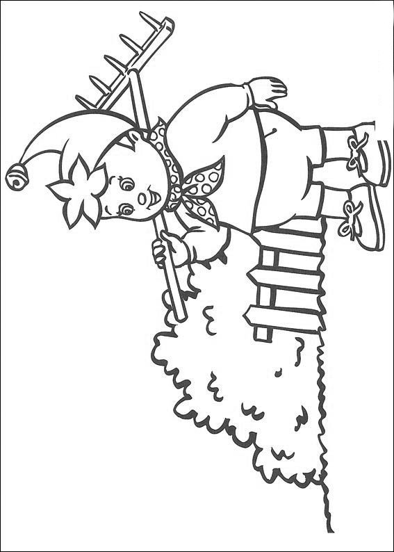 Plansa de colorat cu Noddy 38 32